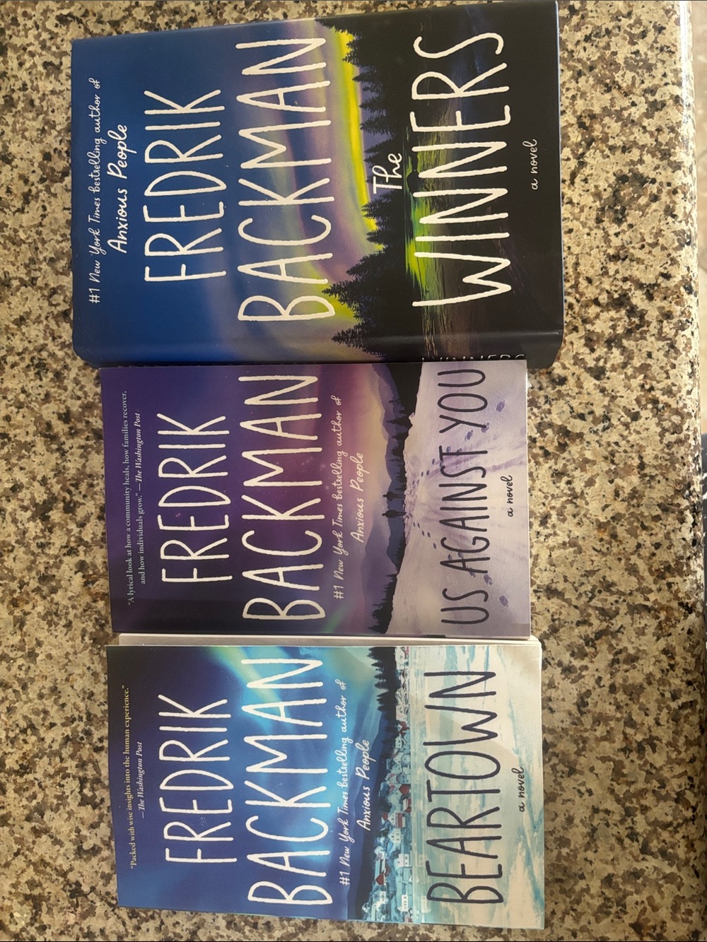 Hardcover Book Set in Blue and Purple - Three-Book Collection